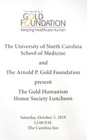 Golden Humanities Award Reception 2019
